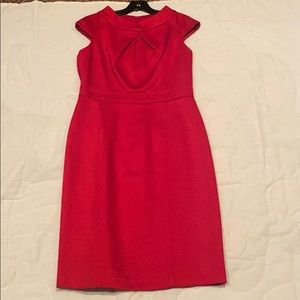 Red cap sleeve above the knee dress